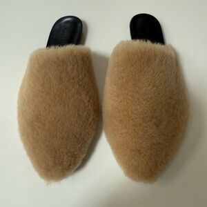 Jenni Kayne Tan Fur Mules